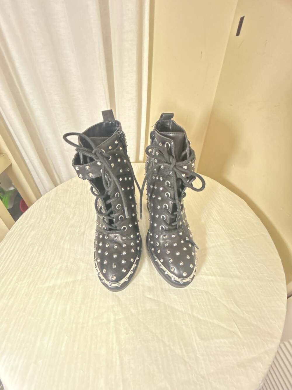 Gianni Bini 9M Spike ankle boots , gothic , biker style